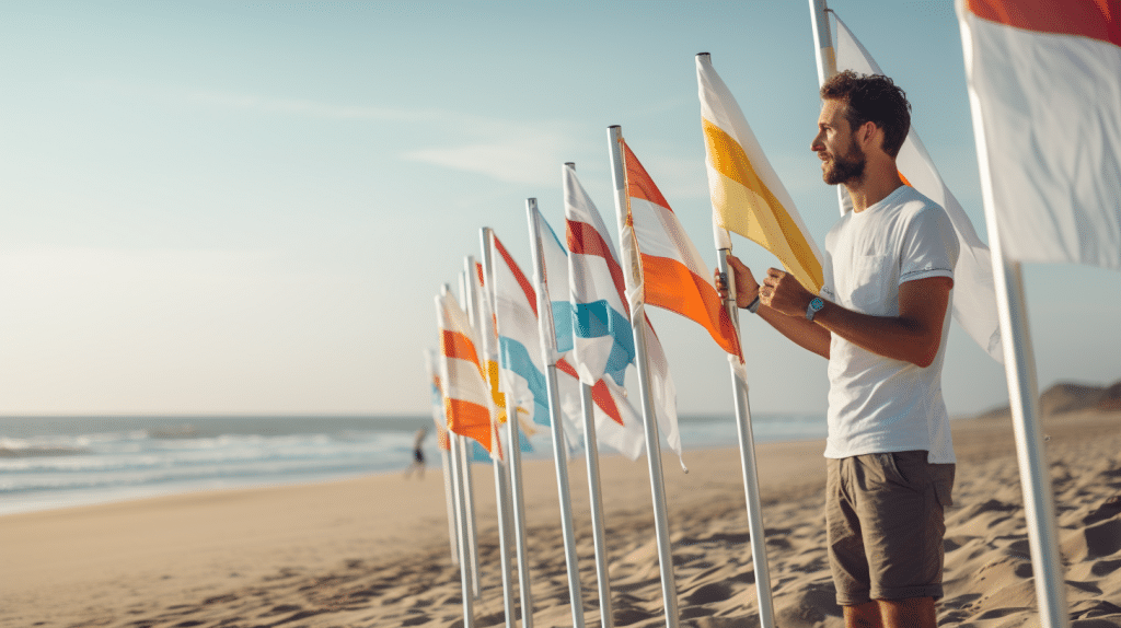 L'importance de concevoir des drapeaux publicitaires avec des designs accrocheurs